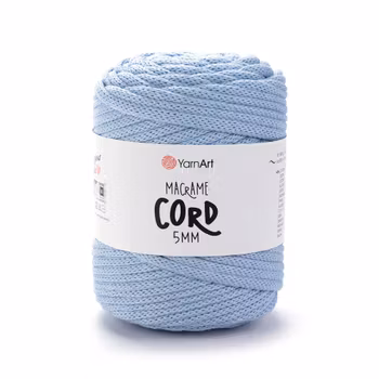 YarnArt Macrame Cord 5 mm, Lyseblå