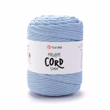 YarnArt Macrame Cord 5 mm, Lyseblå