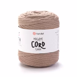 KOMMER 4.JULI YarnArt Macrame Cord 5 mm, Lys Brun