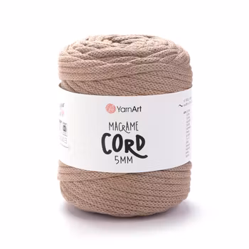 YarnArt Macrame Cord 5 mm, Lys Brun