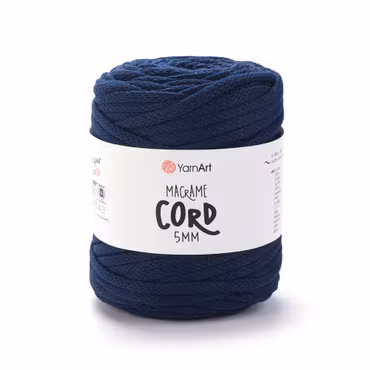 YarnArt Macrame Cord 5 mm, Marineblå