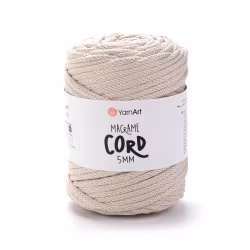 KOMMER 4.JULI YarnArt Macrame Cord 5 mm, Beige