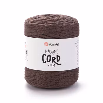 YarnArt Macrame Cord 5 mm, Mørk Brun