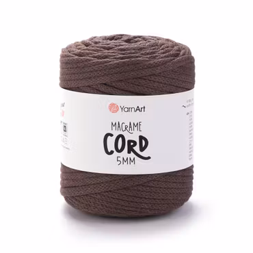 YarnArt Macrame Cord 5 mm, Mørk Brun