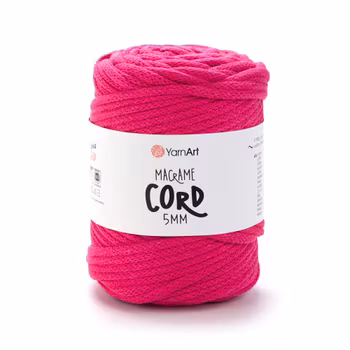 YarnArt Macrame Cord 5 mm, Mørkerosa