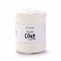 KOMMER 4.JULI YarnArt Macrame Cord 5 mm, Natur
