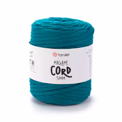 KOMMER 4.JULI YarnArt Macrame Cord 5 mm, Sjøgrønn