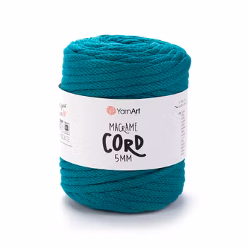 YarnArt Macrame Cord 5 mm, Sjøgrønn