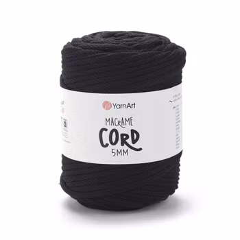 YarnArt Macrame Cord 5 mm, Sort