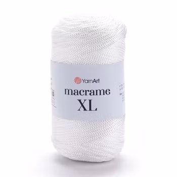 YarnArt Macrame XL 3 mm, Hvit