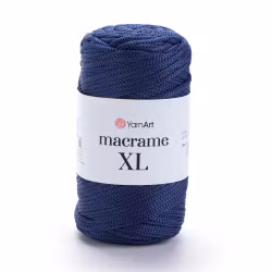 KOMMER 4.JULI YarnArt Macrame XL 3 mm, Marineblå