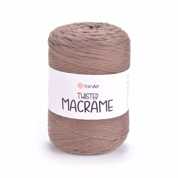 YarnArt Twisted Macrame 5 mm, Brun