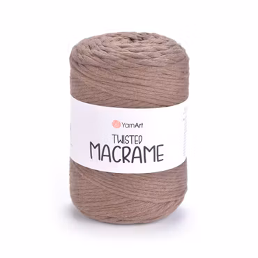YarnArt Twisted Macrame 5 mm, Brun