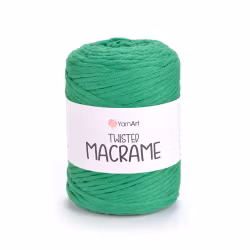 YarnArt Twisted Macrame 5 mm, Grønn