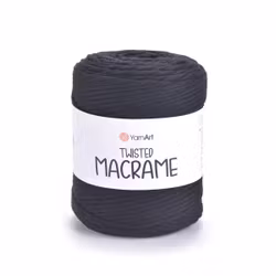 KOMMER 4.JULI YarnArt Twisted Macrame 5 mm, Sort