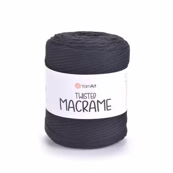 YarnArt Twisted Macrame 5 mm, Sort