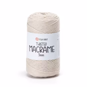 YarnArt Twisted Macrame 3 mm, Beige