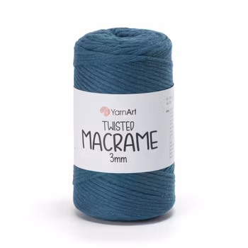 YarnArt Twisted Macrame 3 mm, Jeansblå