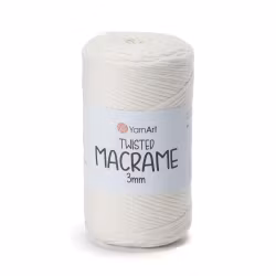 KOMMER 4.JULI YarnArt Twisted Macrame 3 mm, Natur