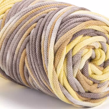 YarnArt Macrame Cord VR 3 mm, Gul/Brun