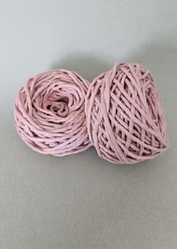 Bobbiny Singeltvunnet tau 3 mm, Blush