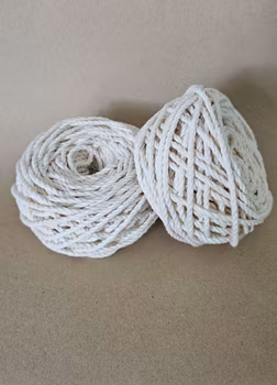 Bobbiny 3-tvunnet tau 3 mm, Natur