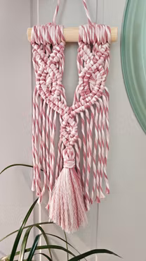 Makramé veggheng, Classic Magic Pink