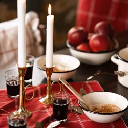 Ljusstake Trumpet Mässing Låg