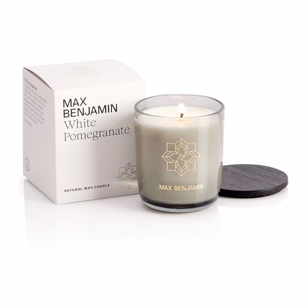 Ljus med Trälock 210g, Acqua Viva