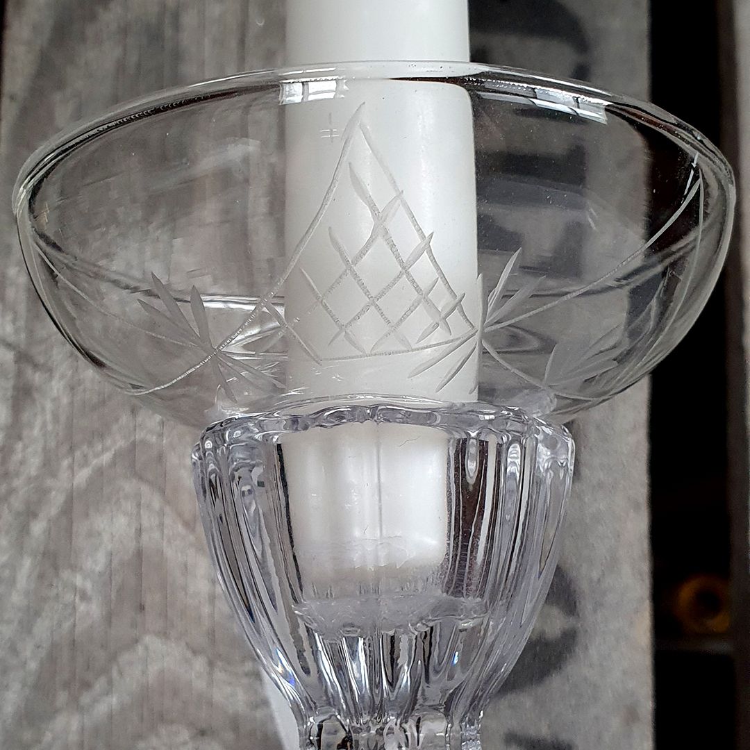 Ljusmanschett glas nr 2