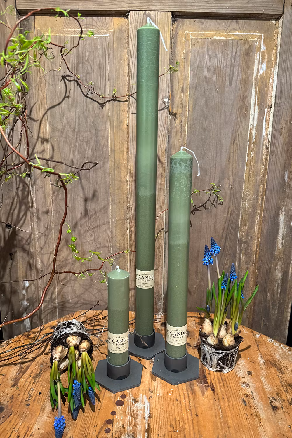 Ljusspira 40 cm GRÖN