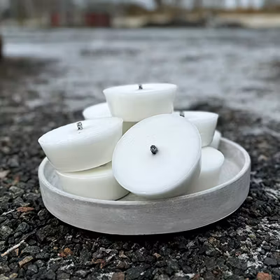 Flytljus för trädgården VIT