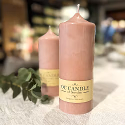 Blockljus Puder, 16 cm