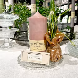 Blockljus Puder, 16 cm