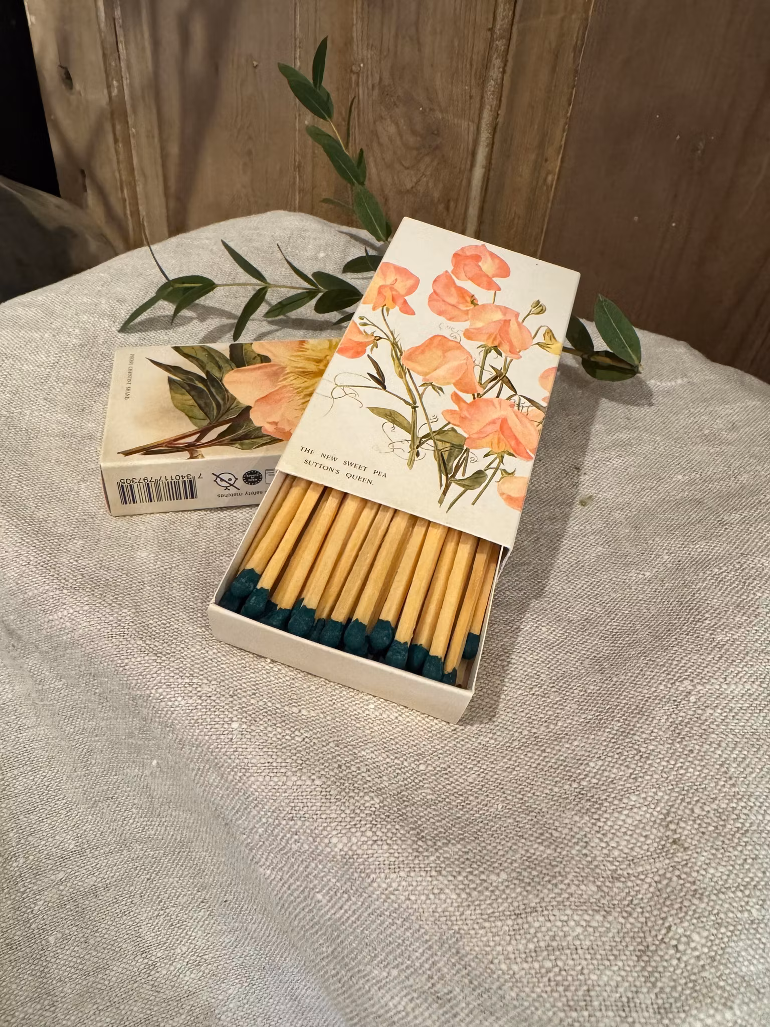 Tändstickor med pion