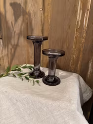 Ljushållare mörkt glas