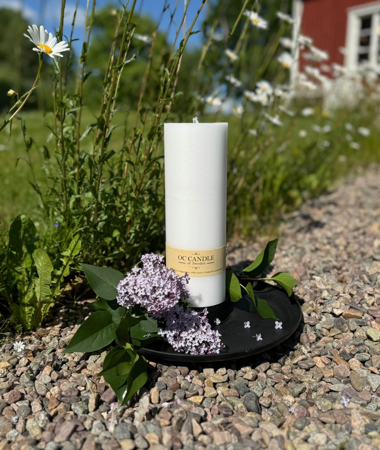 Trädgårdsljus 30 cm, VIT