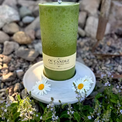 Trädgårdsljus, 20 cm, Grön