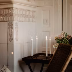 Ljusstake Estelle Rund Antik Mässing