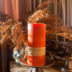 Trädgårdsljus, 20 cm, Pumpa