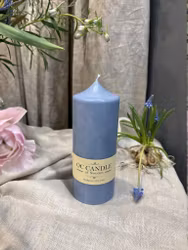 Blockljus Blå, 16 cm