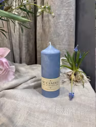 Blockljus , Blå, 14 cm