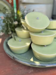 Flytljus för trädgården Ljusgrön