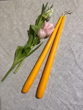 Handstöpta ljus, Gul