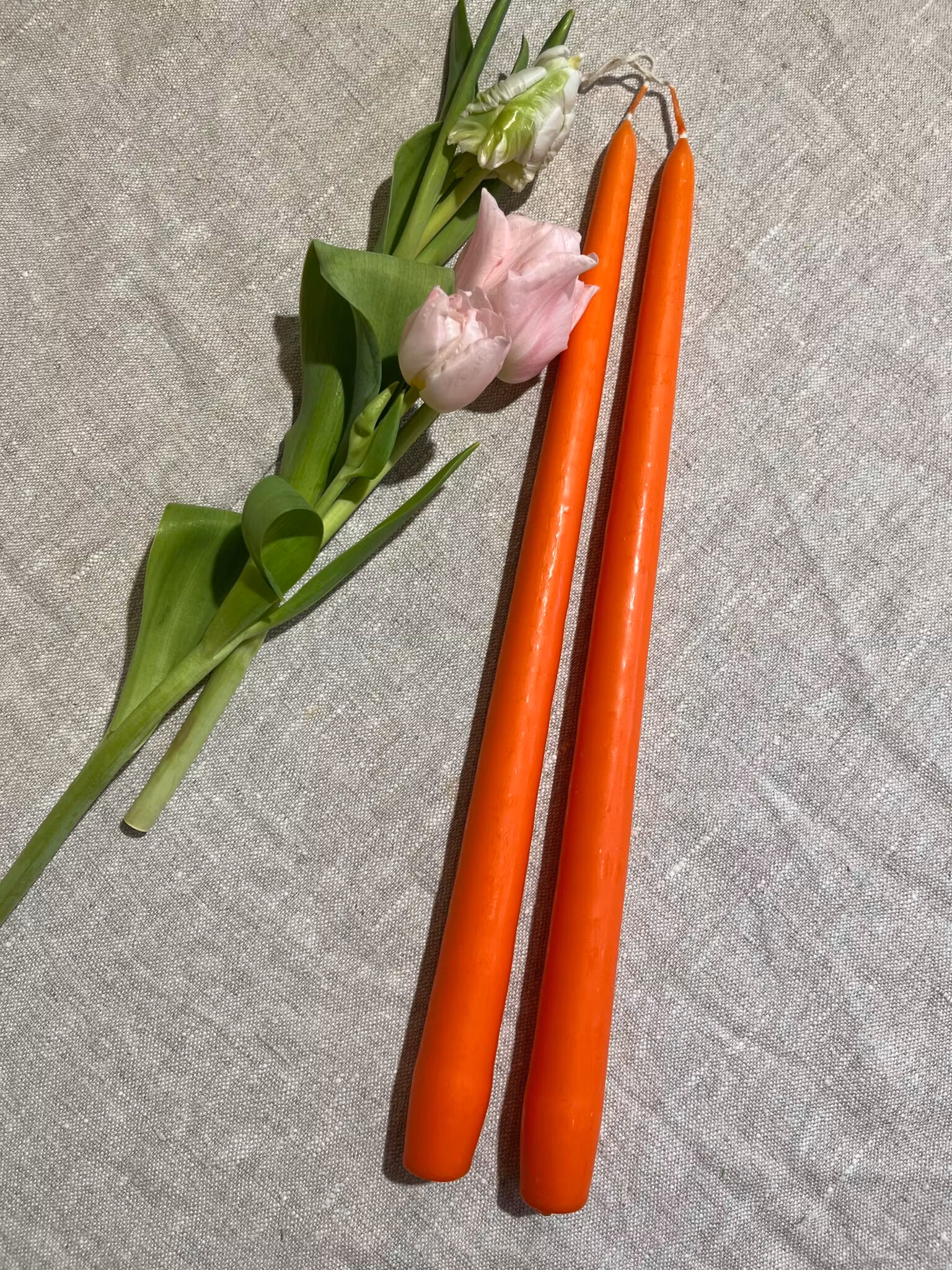 Handstöpta ljus, Orange