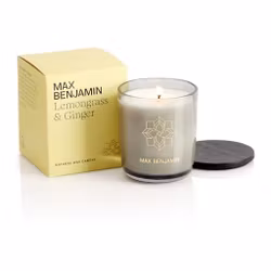 Ljus med Trälock 210g, Lemongrass and Ginger