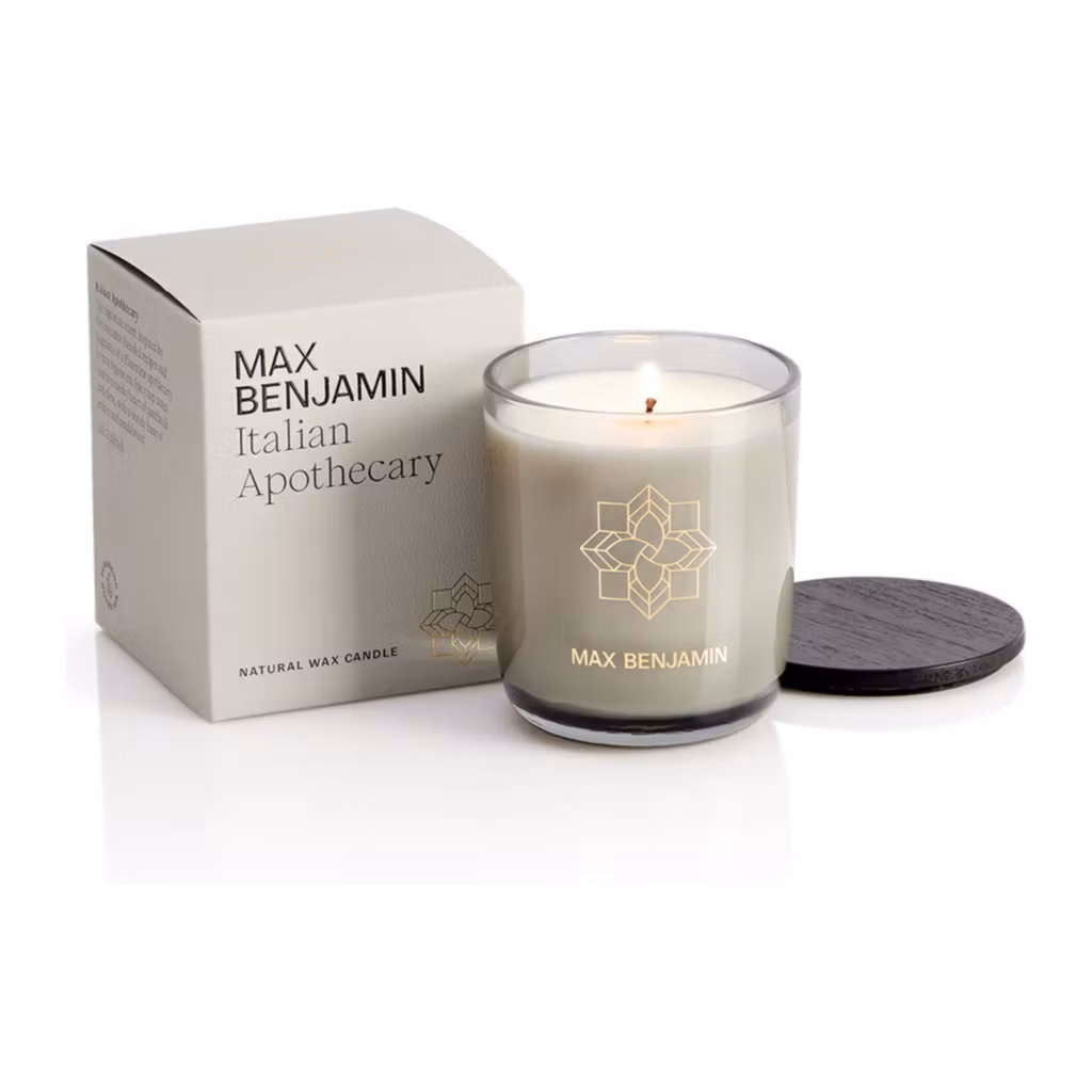 Ljus med Trälock 210g, Italian Apothecary