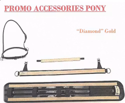 Lila Tillbehörskit med glitter till sele, Ponny