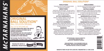 Kopia McTarnahans, Ball Solution