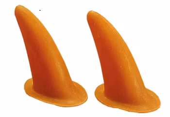 Gummiöron till huva